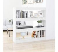 Vidaxl Book Cabinet/room Divider White 100X30X103 Cm Book Cabinets