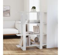 vidaXL Book Cabinet/Room Divider White 100x30x123.5 cm