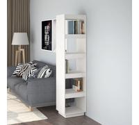 vidaXL Book Cabinet/Room Divider White 40x35x167 cm Solid Wood Pine