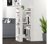 vidaXL Book Cabinet/Room Divider White 41x35x91 cm Solid Wood Pine
