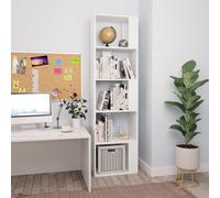 vidaXL Book Cabinet/Room Divider White Engineered Wood Rack Highboard Office