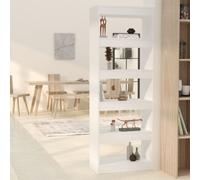 vidaXL Book Cabinet/Room Divider White 60x30x166 cm Engineered Wood