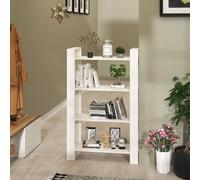 (white) vidaXL Solid Wood Pine Book Cabinet/Room Divider Rack Book Shelf Multi Colours