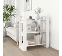 vidaXL Book Cabinet/Room Divider White 80x35x91 cm Solid Wood Pine