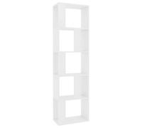 vidaXL Book Cabinet/Room Divider White Engineered Wood Rack Highboard Office