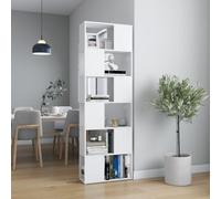 vidaXL Book Cabinet Room Divider White Home Office Privacy Screen Bookcase