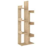 vidaXL Book Cabinet Shelving Living Room Bedroom Office Furniture Storage Rack Book Organiser Bookcase Standing Bookshelf Chipboard Sonoma Oak