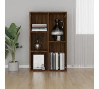 Vidaxl Book Cabinet/sideboard Brown Oak 50X25X80 Cm Engineered Wood