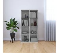 Book Cabinet/Sideboard Concrete Grey 66x30x130 cm Chipboard