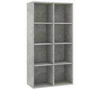 vidaXL Book Cabinet/Sideboard Concrete Grey Engineered Wood Bookshelf Rack