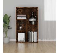 Vidaxl Book Cabinet/sideboard Smoked Oak 50X25X80 Cm Engineered Wood