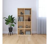 vidaXL Book Cabinet/Sideboard Sonoma Oak 66x30x130 cm Engineered Wood