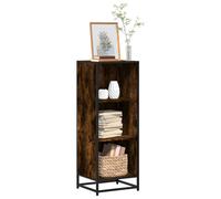 vidaXL Book Cabinet Smoked Oak 40x35x107.5 cm Engineered Wood