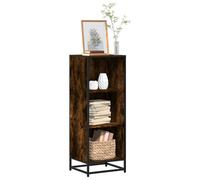 vidaXL Book Cabinet Smoked Oak 40X35X107.5 Cm Engineered Wood, Brown