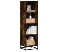vidaXL Book Cabinet Smoked Oak 40x35x139 cm Engineered Wood bookcase
