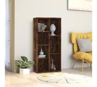 vidaXL Book Cabinet Smoked Oak 50x25x106 cm