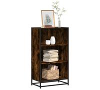 vidaXL Book Cabinet Smoked Oak 60x35x107.5 cm Engineered Wood