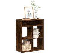 vidaXL Book Cabinet Smoked Oak 66x31x80 cm Engineered Wood storage cabinet