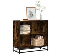 vidaXL Book Cabinet Smoked Oak 80x35x76 cm Engineered Wood bookcase