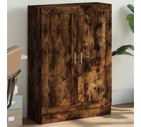 vidaXL Book Cabinet Smoked Oak 82.5x30.5x115 cm Engineered Wood