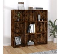 Vidaxl Book Cabinet Smoked Oak 98X29X97.5 Cm Book Cabinets