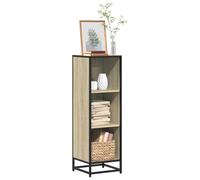 vidaXL Book Cabinet Sonoma Oak 33.5x33x107.5 cm Engineered Wood bookcase