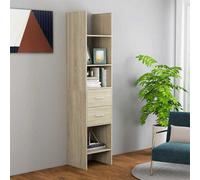 Vidaxl Book Cabinet Sonoma Oak 40X35X180 Cm Engineered Wood