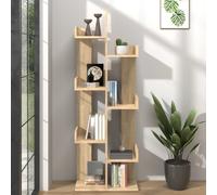 vidaXL Book Cabinet Sonoma Oak 48x25.5x140 cm Engineered Wood