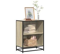 vidaXL Book Cabinet Sonoma Oak 60x35x76 cm Engineered Wood bookcase