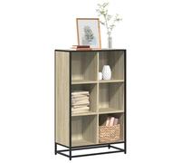 vidaXL Book Cabinet Sonoma Oak 65.5x33x107.5 cm Engineered Wood bookcase