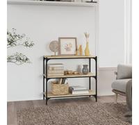 Book Cabinet Engineered Wood and Steel Media Rack Multi Colours/Sizes vidaXL