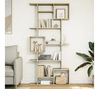 vidaXL Book Cabinet Sonoma Oak 92x29x188 cm Engineered Wood