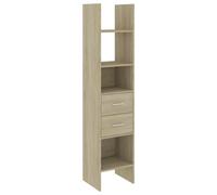 vidaXL Book Cabinet Sonoma Oak Engineered Wood Bookcase Storage Shelf Rack