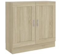 vidaXL Book Cabinet Sonoma Oak Engineered Wood Bookshelf Storage Sideboard