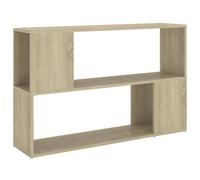 vidaXL Book Cabinet Sonoma Oak Engineered Wood Room Divider Standing Shelf