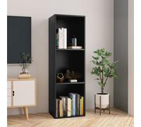 Vidaxl Book Cabinet/tv Cabinet Black 36X30X114 Cm Engineered Wood