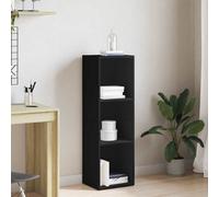 Vidaxl Book Cabinet/Tv Cabinet Black 36X30X114 Cm Engineered Wood, Black