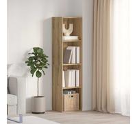 vidaXL Book Cabinet/TV Cabinet Old Wood 36x30x143cm Engineered Wood