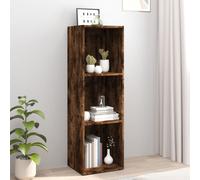 vidaXL Book Cabinet/TV Cabinet Smoked Oak 36x30x114 cm Engineered Wood Shelf