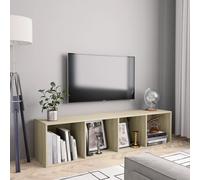 vidaXL Book Cabinet/TV Cabinet Sonoma Oak 143x30x36 cm