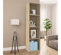 vidaXL Book Cabinet/TV Cabinet Sonoma Oak 36x30x143 cm Engineered Wood