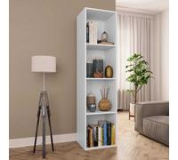 vidaXL Book Cabinet/TV Cabinet White Engineered Wood HiFi Stand Highboard