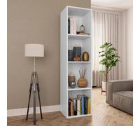 vidaXL Book Cabinet/TV Cabinet White Engineered Wood HiFi Stand Highboard
