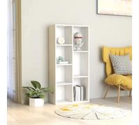 Vidaxl Book Cabinet White 50X25X106 Cm Engineered Wood Book Cabinets