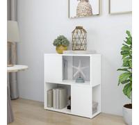 Vidaxl Book Cabinet White 60X24X63 Cm Engineered Wood