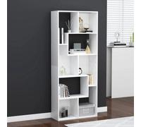 Vidaxl Book Cabinet White 67X24X161 Cm Engineered Wood