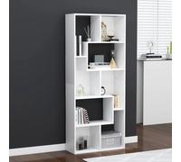 vidaXL Book Cabinet White 67x24x161 cm Engineered Wood