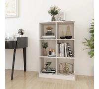 Vidaxl Book Cabinet White 70X33X110 Cm Solid Pinewood