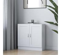 Vidaxl Book Cabinet White 82.5X30.5X80 Cm Engineered Wood