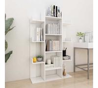 Vidaxl Book Cabinet White 86X25.5X140 Cm Engineered Wood Book Cabinets
